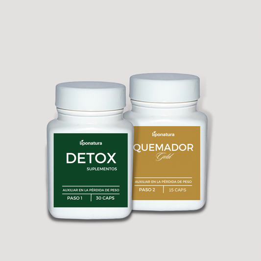 DETOX + QUEMADOR GOLD  (TRATAMIENTO 1 MES)